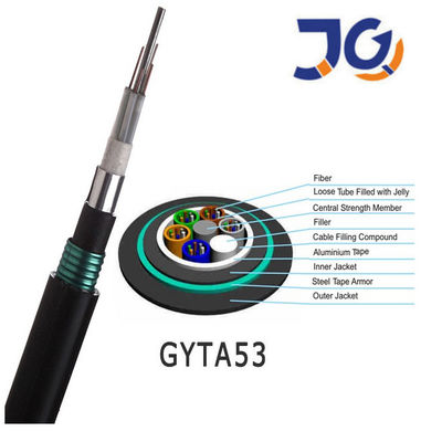 24 핵심 두배 무장한 단일모드 섬유 옵틱 케이블 Gyta53