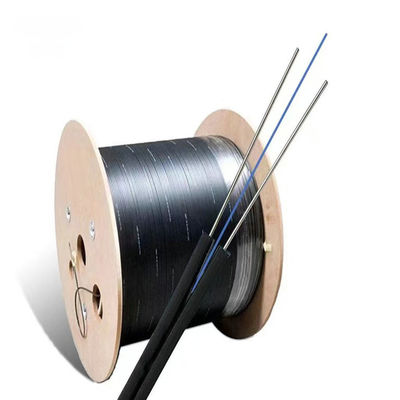 자립 야외 실내 스틸 메신저 와이어 FRP G657A FTTH 드롭 Fibra Optica 1 2 4 코어 광섬유 케이블