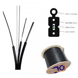 4 코어 FTTH 광섬유 드롭 케이블 G657A2 색상 코팅