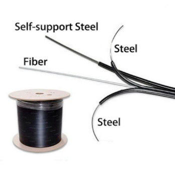 G652D G657A LSZH FTTH 광섬유 드롭 케이블 1 2 4 코어