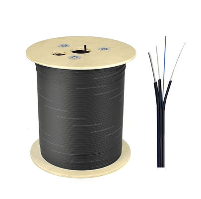 메신저가 있는 4개의 핵심 657A1 단일 모드 편평한 공중 Ftth 하락 케이블
