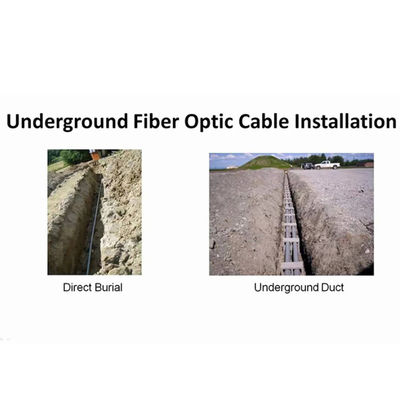 섬유 케이블 GYTS 무장한 도관 24 48 96 144 288 핵심 광 케이블