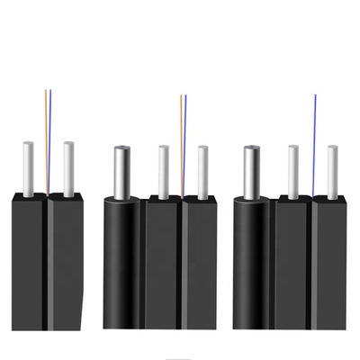4 코어 G657A1 단일 모드 FTTH 실내 드롭 케이블 평면 공기 광섬유 케이블