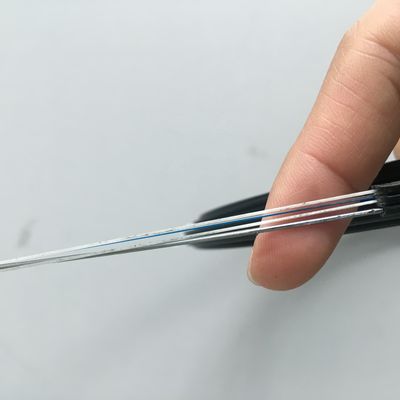 옥외를 위해 강화되는 250um 색깔 코팅 G652D 2 핵심 Ftth 광섬유 하락 케이블 FRP