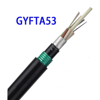 싱글 모드 G652D 24 48 코어 광학 직부 매장 광섬유 케이블 GYTA53