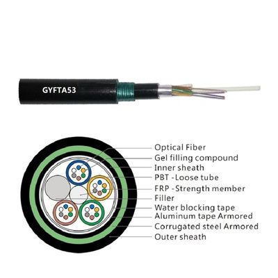 96 핵심 GYFTA53 직접매설식(배관) 두배 덮개 케이블
