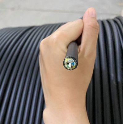 G652D 24 핵심 ADSS 광섬유 케이블 PE 물질