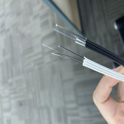 한 개의 방식  8 핵심 FTTH 광 섬유용 드롭 케이블