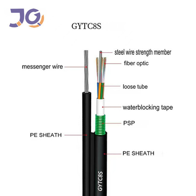 공기 적용을 위한 4 핵심 단일모드 형태 8 GYTC8S 광섬유 케이블