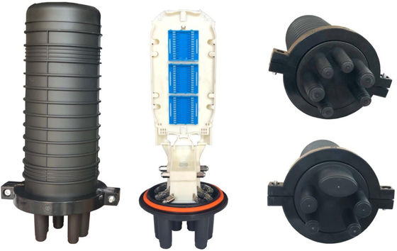 4 아웃 광학 접속 돔 마감 메카니칼 씰링 케이블 접속 상자 광섬유 마감에서 수직 1