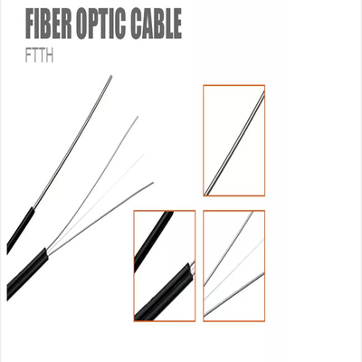 1km 2km 3km 플라이우드 드럼 FTTH 광섬유 드롭 케이블 1 코어 싱글 모드 실내 광섬유 케이블