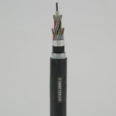직접매설식（배관） 강철 줄자는 미터 GYTA53마다 12 96 코어 섬유 옵틱 케이블 가격을 강탈했습니다