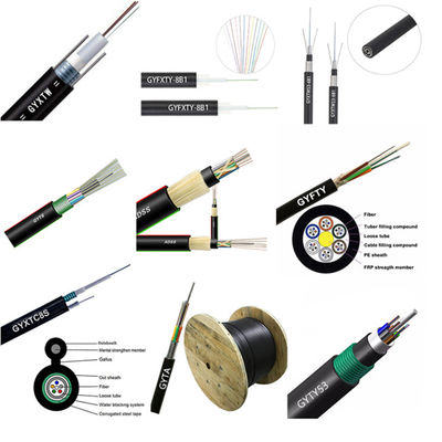 GYXTC8Y 야외 섬유 광학 PE 재킷